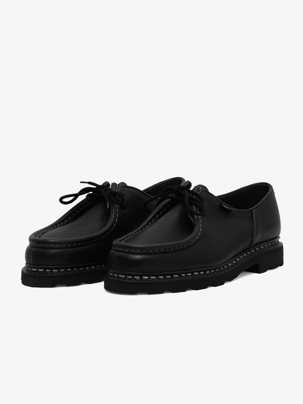 Paraboot Michael Black Deerskin Leather Derby 8.5 US men’s, UK 8, euro 42